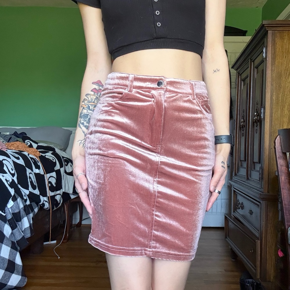 Velvet Pink Skirt